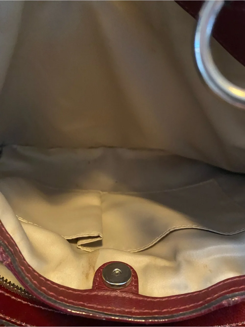 COACH BURGUNDY PATENT LEATHER MADISON